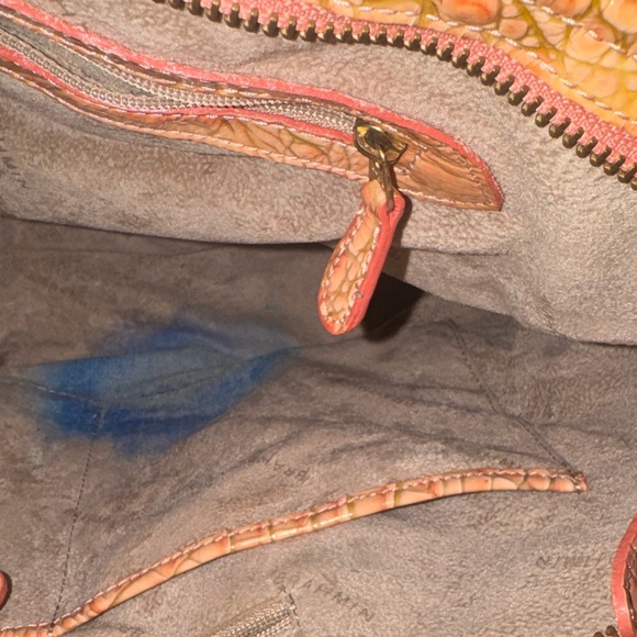 Brahmin Light Brown Croc-Embossed Tote - Picture 7 of 16